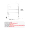 SucceBuy Mobile Rolling TV Stand Cart With Wheels For 3265 Inch TVs 7