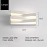 NovaSquare Modern LED Outdoor Wall Lamp  Waterproof Indoor Outdoor Sconce 5