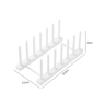 Detachable Plastic Dish Drainer Rack For Plates And Pot Lid Organization 4