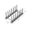 Detachable Plastic Dish Drainer Rack For Plates And Pot Lid Organization 5