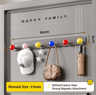 Magnetic Carbon Steel Door Storage Rack With Hooks For Entryway Organization 7
