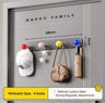 Magnetic Carbon Steel Door Storage Rack With Hooks For Entryway Organization 10