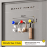 Magnetic Carbon Steel Door Storage Rack With Hooks For Entryway Organization 12