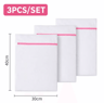 3 Piece Mesh Laundry Washing Bags For Delicate Clothes And Bra Protection 8
