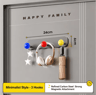Heavy Duty Magnetic Door Organizer Rack With Carbon Steel Storage Hooks 12