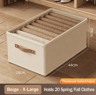 Large Capacity Foldable Oxford Fabric Closet Storage Basket With Handles 10