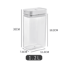 Airtight Spaghetti Storage Container With Clear Plastic Food Organizer 5