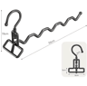 Foldable Travel Clothes Drying Rack With No Drill Door Mounted Hanger 4
