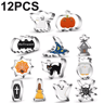 Halloween Metal Cookie Cutter Set For Pumpkin Ghost And Bat Shaped Baking 9