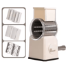 Rotary Cheese Grater Shredder  Hand Crank Kitchen Mandolin With 3 Drum Blades 6