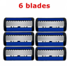 Classic 6Edge Safety Razor  Manual Shaver With 27 Replacement Blades For Mens  Womens Hair Removal 7