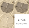 3PCS Womens Cotton HighWaist Breathable Underwear Panty Set 7
