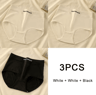 3PCS Womens Cotton HighWaist Breathable Underwear Panty Set 8