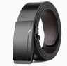 Luxury Genuine Leather Belt For Men  Quality Mens Automatic Buckle Belt With Metal Strap 5