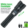 Powerful P70 LED Flashlight  5000LM Ultra Bright Tactical Zoom Torch With Builtin 18650 Battery 8
