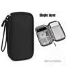 Digital Accessories Organizer Bag SingleDouble Layer Portable Cable Storage Pouch For Tech Accessor 5