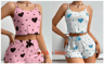 Breathable Womens Pajamas Shorts And Tank Top Set For Sleep And Loungewear 16