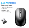 Vention 24 G Wireless Ergonomic Mouse  1200 DPI USB Receiver For PC Laptop  Tablet 7