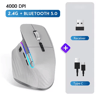 MultiDevice Wireless Mouse Bluetooth 50  30 Mouse 24G Wireless Portable Optical Mouse Ergonomic Rig 6