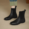 NovaFlex 2025 Womens Soft Leather Sock Boots  Stretch Chelsea AutumnWinter Fashion Boots 6