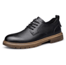Mens Handmade Leather Casual Lace Up Shoes Comfortable Breathable Everyday Footwear 5