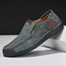Mens Soft Leather Handmade Loafers Comfortable Slip On Casual Shoes 9