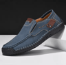 Mens Soft Leather Handmade Loafers Comfortable Slip On Casual Shoes 10