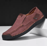 Mens Soft Leather Handmade Loafers Comfortable Slip On Casual Shoes 12