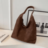 Autumn And Winter Vintage Suede Shoulder Bag Large Capacity Casual Commuter Handbag For Women 8