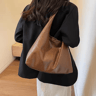 Autumn And Winter Vintage Suede Shoulder Bag Large Capacity Casual Commuter Handbag For Women 12
