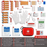 Complete 104Piece First Aid Kit  WaterResistant Hard Shell Medical Emergency Set For Travel Home  O 6