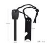 Wilderness Survival Flint Fire Starter  Portable Magnesium Fire Kit With Wooden Handle For Camping  8