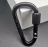 MultiColor Aluminum Carabiner Keychain Clip  DShape Locking Hook For Camping Hiking  Everyday Carry 4