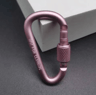 MultiColor Aluminum Carabiner Keychain Clip  DShape Locking Hook For Camping Hiking  Everyday Carry 6