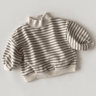 Striped Baby High Neck Sweatshirt Thick Warm Toddler Cotton Sweater Top 6