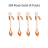 KittySip 304 Stainless Steel Cat Spoon Set  Cute Hanging Coffee Stirring Spoon 24PCS 8