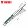 ProGrip Stainless Steel Food Tongs  NonSlip BBQ Grill Tongs For Cooking Serving  Barbecue 8