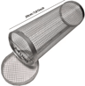 Circular Stainless Steel BBQ Rolling Basket  Portable Wire Mesh Grill Basket For Camping  Outdoor B 6