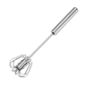 304 Stainless Steel SemiAutomatic Egg Whisk  Push Rotary Manual Hand Mixer 6