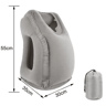 Portable Inflatable Travel Pillow  Compact Airplane Neck  Nap Cushion 4