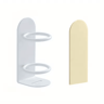 WallMounted Iron Toothbrush Holder  NoDrill Bathroom Storage Rack With Drainage 5