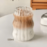 HeatResistant Striped Glass Tumbler  Transparent Coffee Tea  Juice Cup 410ml  530ml  650ml 7