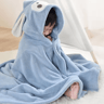 Super Soft Baby Hooded Towel Bathrobe  Cozy Wrap  Swaddle For Newborns 6