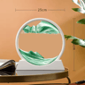 12Inch 3D Moving Sand Art Picture  Round Glass Flowing Sandscape Decor 11