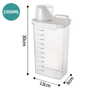 Refillable Laundry Detergent Dispenser With Scale  Clear MultiPurpose Storage Container 6