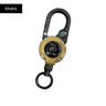 SecureClip Retractable Steel Wire Keychain With Carabiner Reel 4