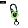 SecureClip Retractable Steel Wire Keychain With Carabiner Reel 7