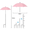 PlantGuard Adjustable Plant Shade Umbrella With Metal Stake Weatherproof Sun Protection Cover For G 6