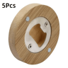 BrewSnap Bamboo Magnetic Bottle Opener Round Portable Fridge Magnet Beer Opener For Home  Parties 6