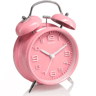 4Inch Twin Bell Loud Alarm Clock  Retro Metal Desk Clock With Backlight For Heavy Sleepers 9
